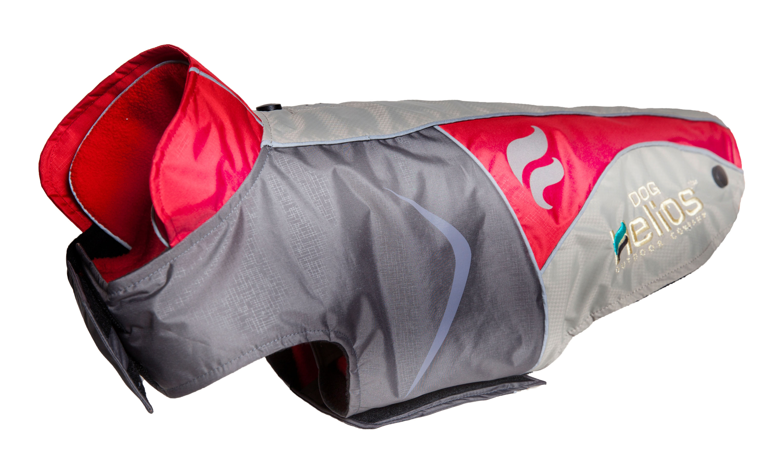 Helios Lotus-Rusher Waterproof 2-in-1 Convertible Dog Jacket w/ Blackshark technology, Orange/Charcoal Grey/Light Grey Helios Lotus-Rusher Waterproof 2-in-1 Convertible Dog Jacket w/ Blackshark technology, Orange/Charcoal Grey/Light Grey