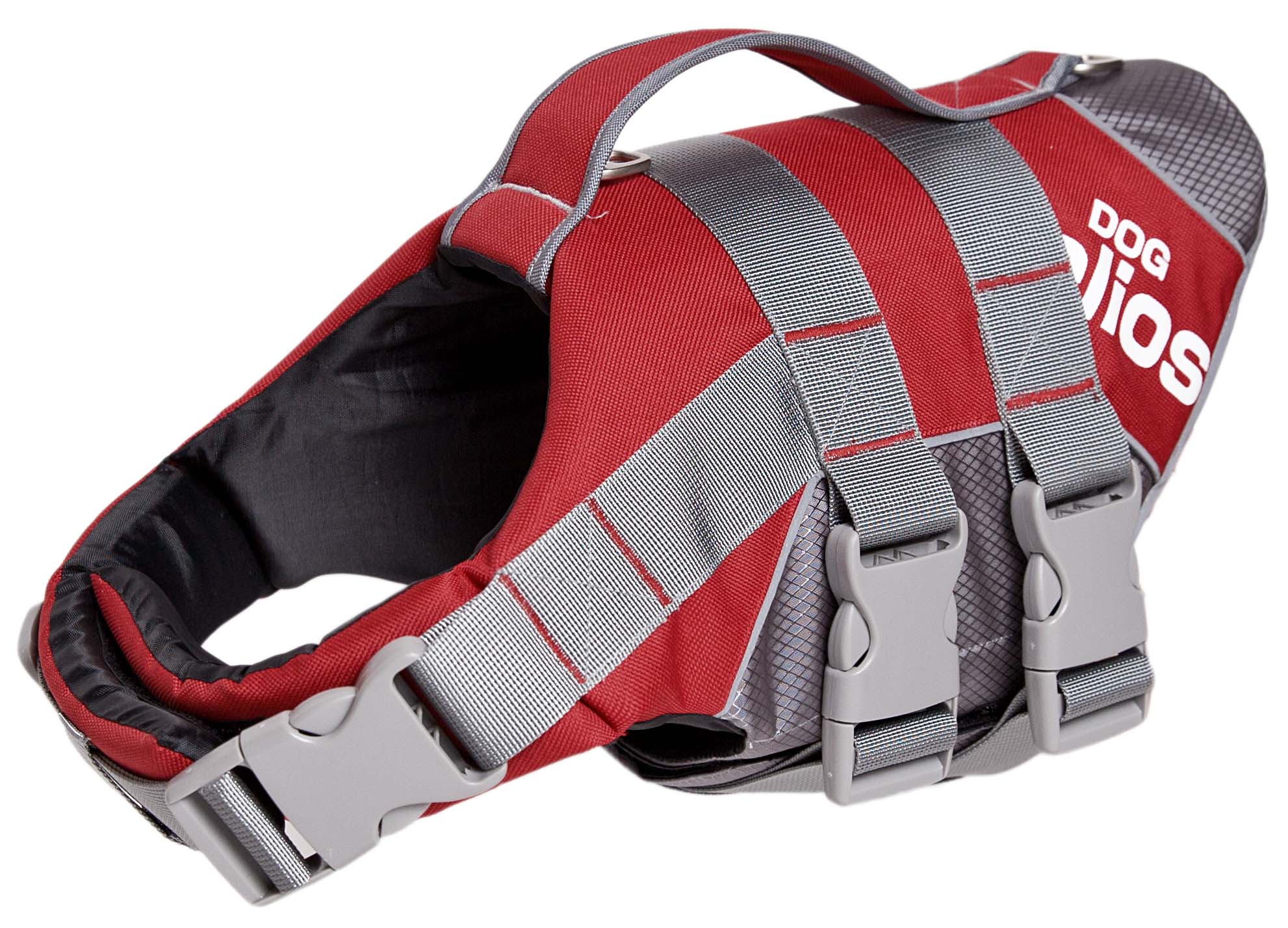 Helios Splash-Explore Outer Performance 3M Reflective and Adjustable Buoyant Dog Harness and Life Jacket, Size: Small, Red Helios Splash-Explore Outer Performance 3M Reflective and Adjustable Buoyant Dog Harness and Life Jacket, Size: Small, Red