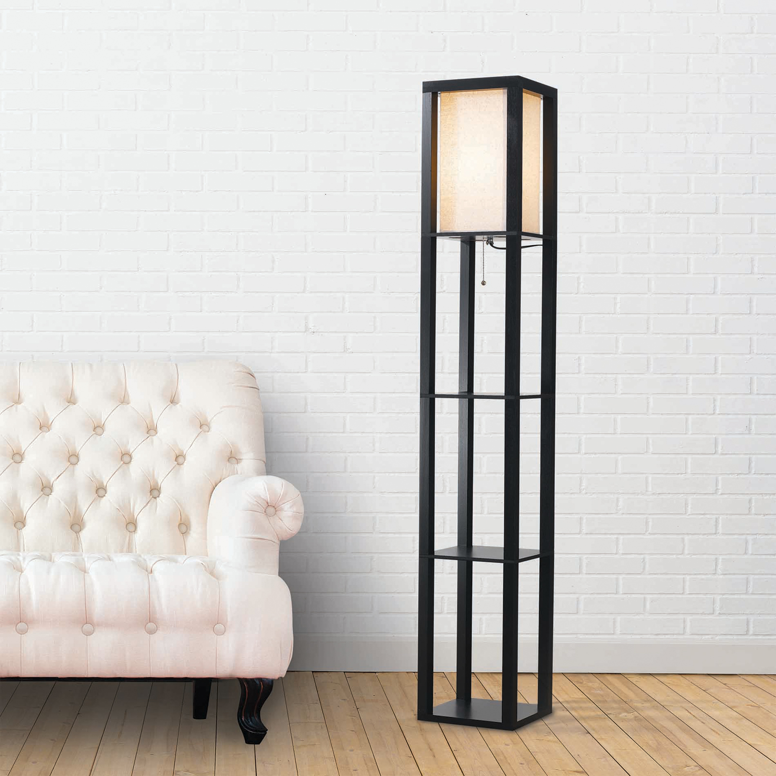 Essential Home Shelf Floor Lamp – Black | Shop Your Way: Online