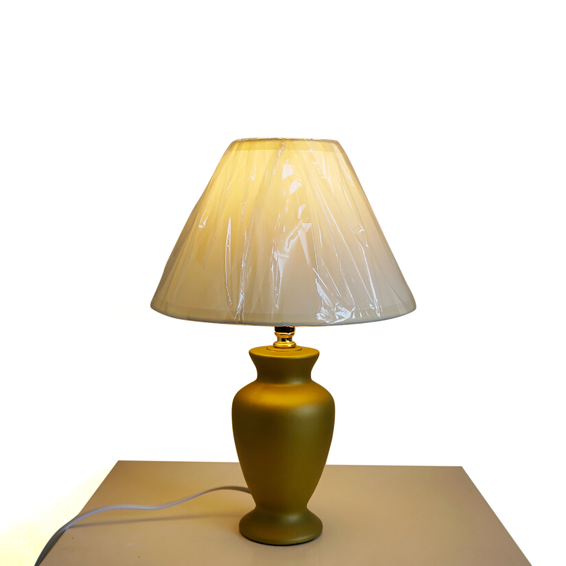 Essential Home Ceramic Vanity Lamp with Incandescent Bulb