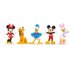 Disney Just Play Disney Mickey Mouse Collectible Figure Set (Mickey, Minnie, Daisy, Donald, and Pluto)