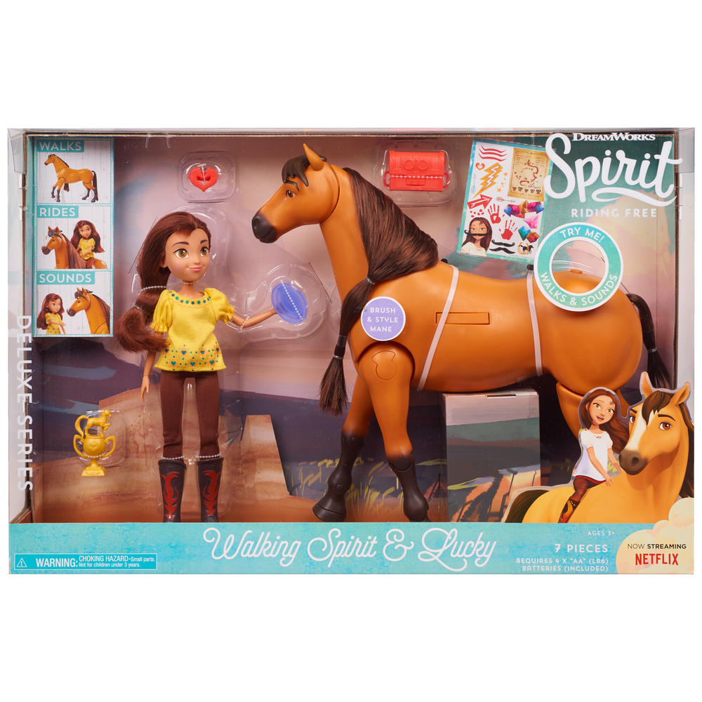 Just Play Walking Spirit Horse & Lucky Doll