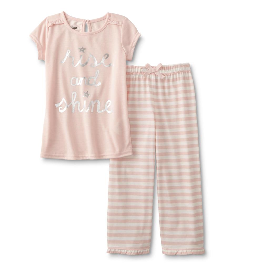 Joe Boxer Infant & Toddler Girls' Pajama T-Shirt & Pants - Striped