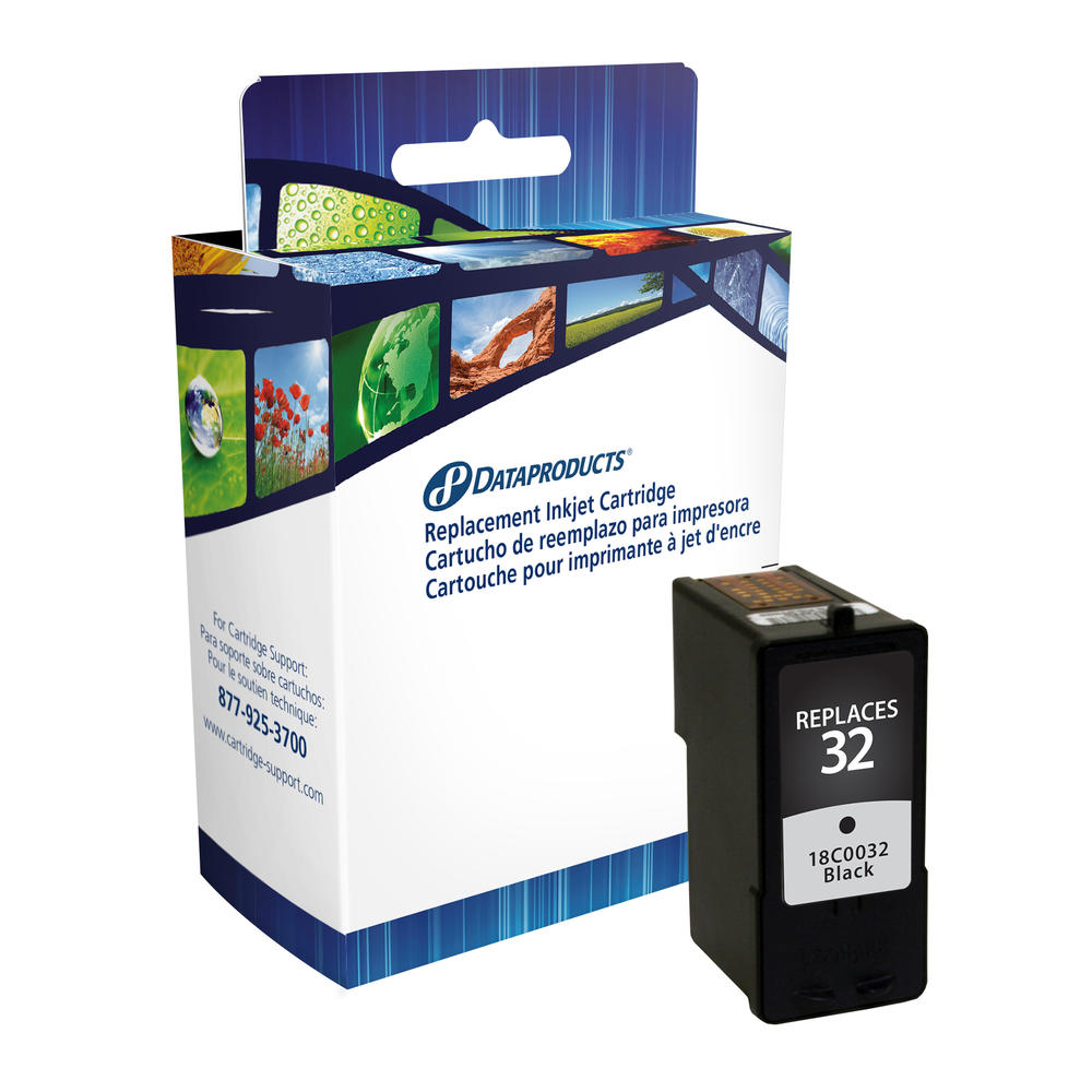 Dataproducts DPCC0032 Remanufactured Inkjet Cartridge for Lexmark 32 - Black Ink