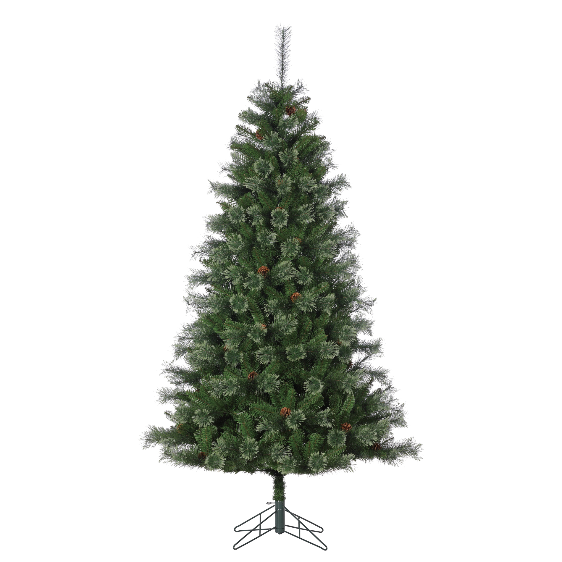 Jaclyn Smith 7' Cashmere Pine Christmas Tree with Pinecones