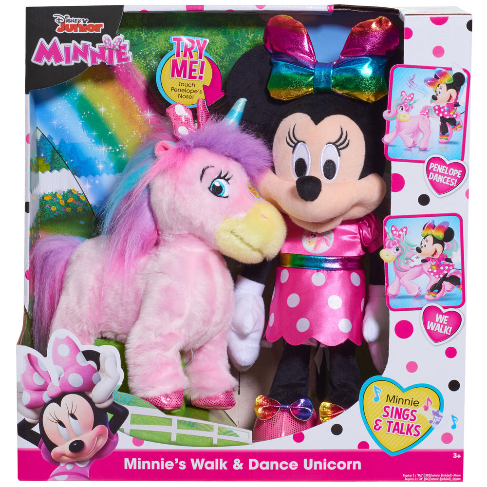 Minnie Mouse Minnie Walk & Dance Unicorn Feature Plush