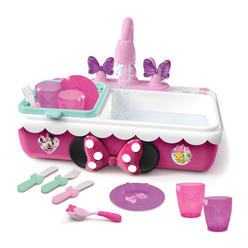 Minnie Mouse Just Play Minnies Happy Helpers Magic Sink Set, Pretend Play Working Sink, Kids Kitchen Set Toys, by Just Play
