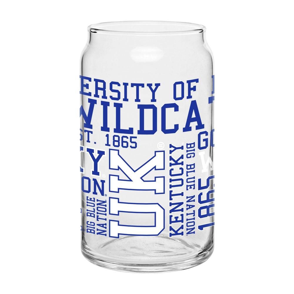 NCAA Spirit Can Glass - University of Kentucky Wildcats