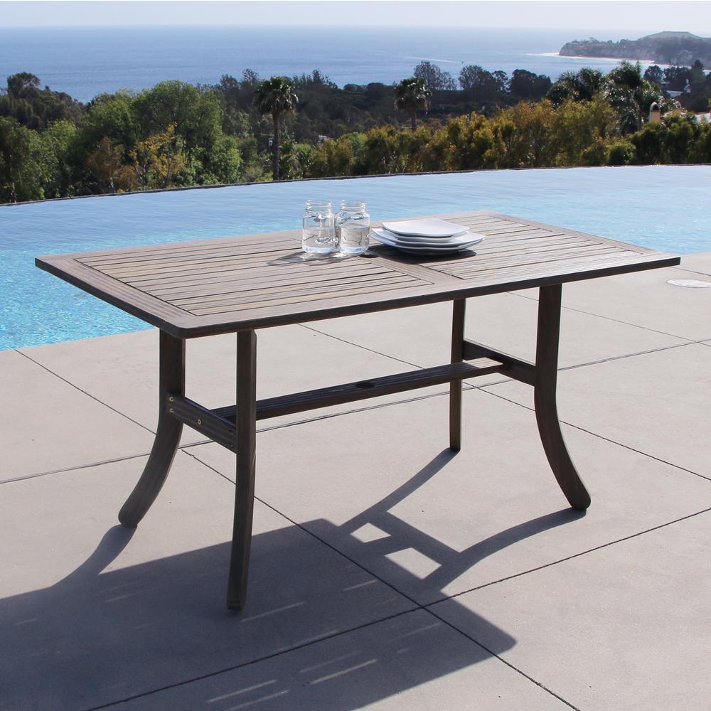 Vifah Renaissance Outdoor Hand-scraped Hardwood Rectangular Table