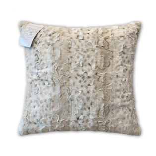 Cannon Faux Fur Pillow Snow Leopard