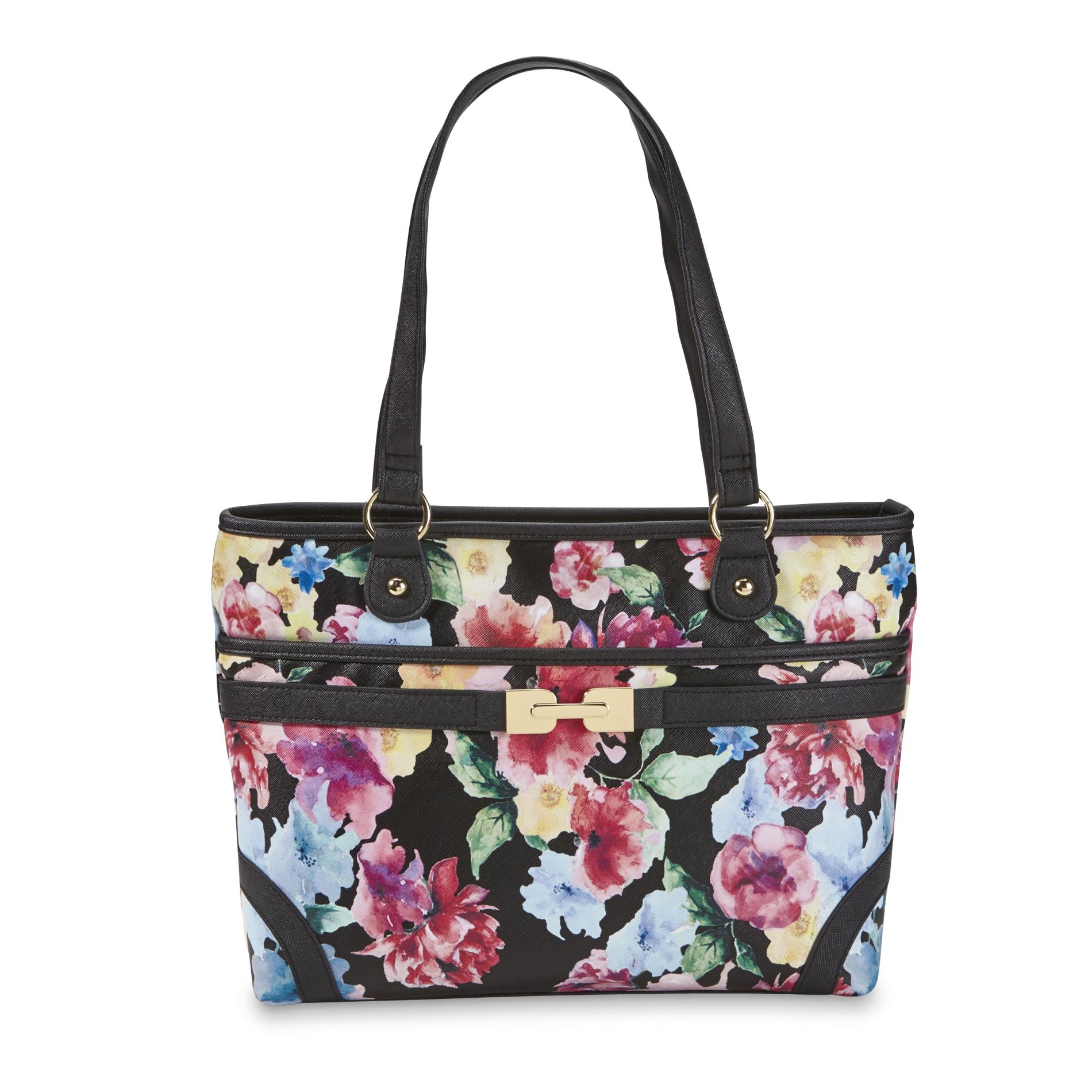 Jaclyn Smith Women's Tote Purse - Floral