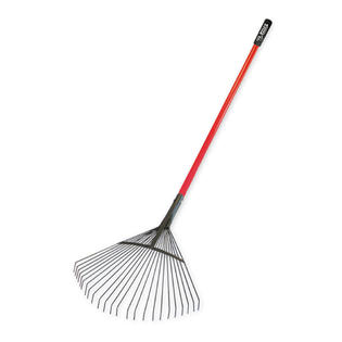 thatching rake bully tools leaf tines fiberglass handle steel spring less