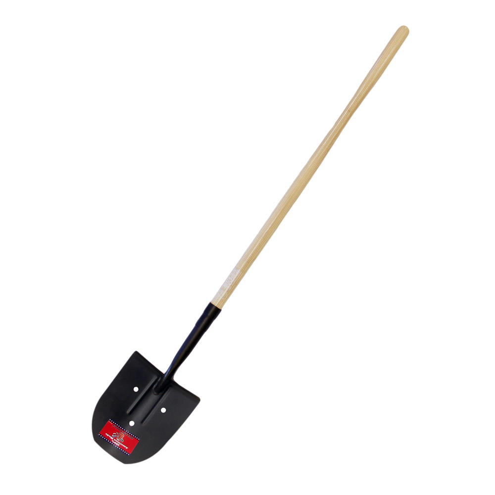 Bully Tools 92703 14-Gauge Rice Shovel with American Ash Handle, 3-Drain Holes