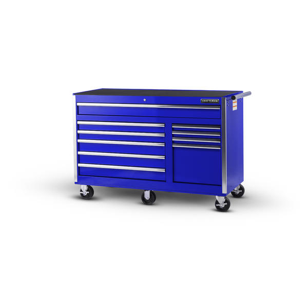 Craftsman 33574 56 In 10 Drawer Rolling Storage Cabinet With Ball Bearing Slides Blue American Freight Sears Outlet