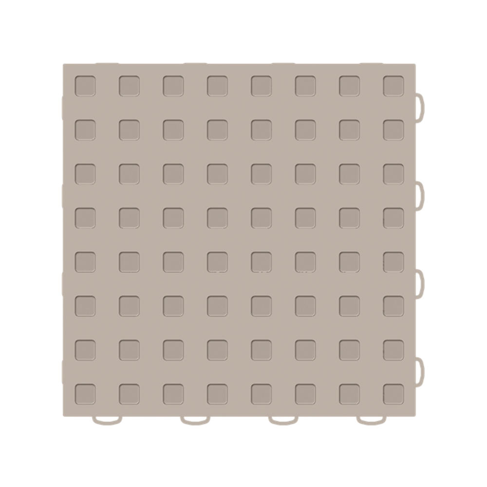 TechFloor 12" x 12" Solid Floor Tile With Raised Squares