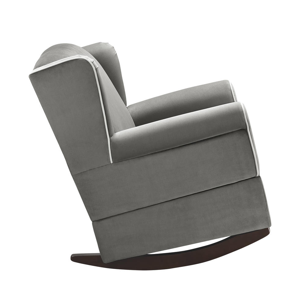 Dorel Lainey Wingback Chair and a Half Rocker, Multiple Colors
