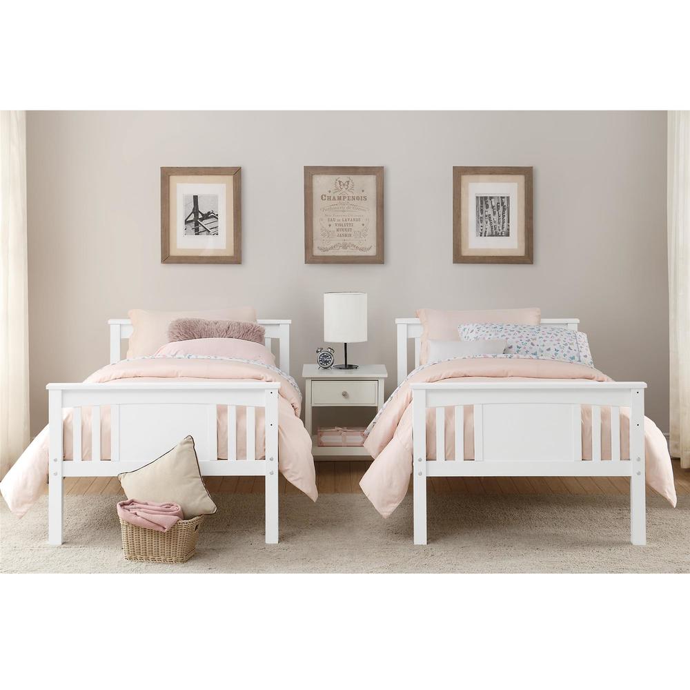 Dorel Home Furnishings Dylan White Twin Bunk Bed