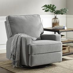 Dorel Home Furnishings Dorel Baby Relax Rylan Swivel Glider Recliner Chair, Modern Furniture, Gray