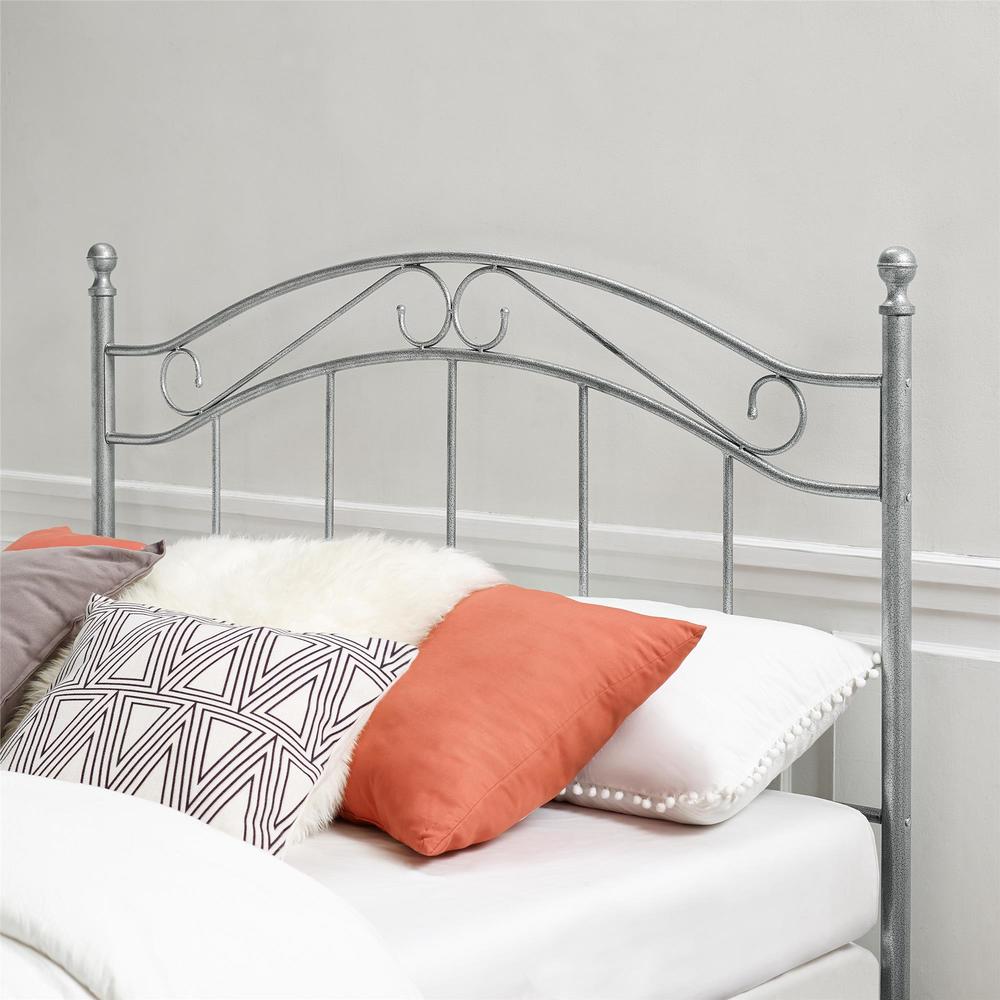 Dorel Home Furnishings Winnie Pewter Full/Queen Metal Headboard
