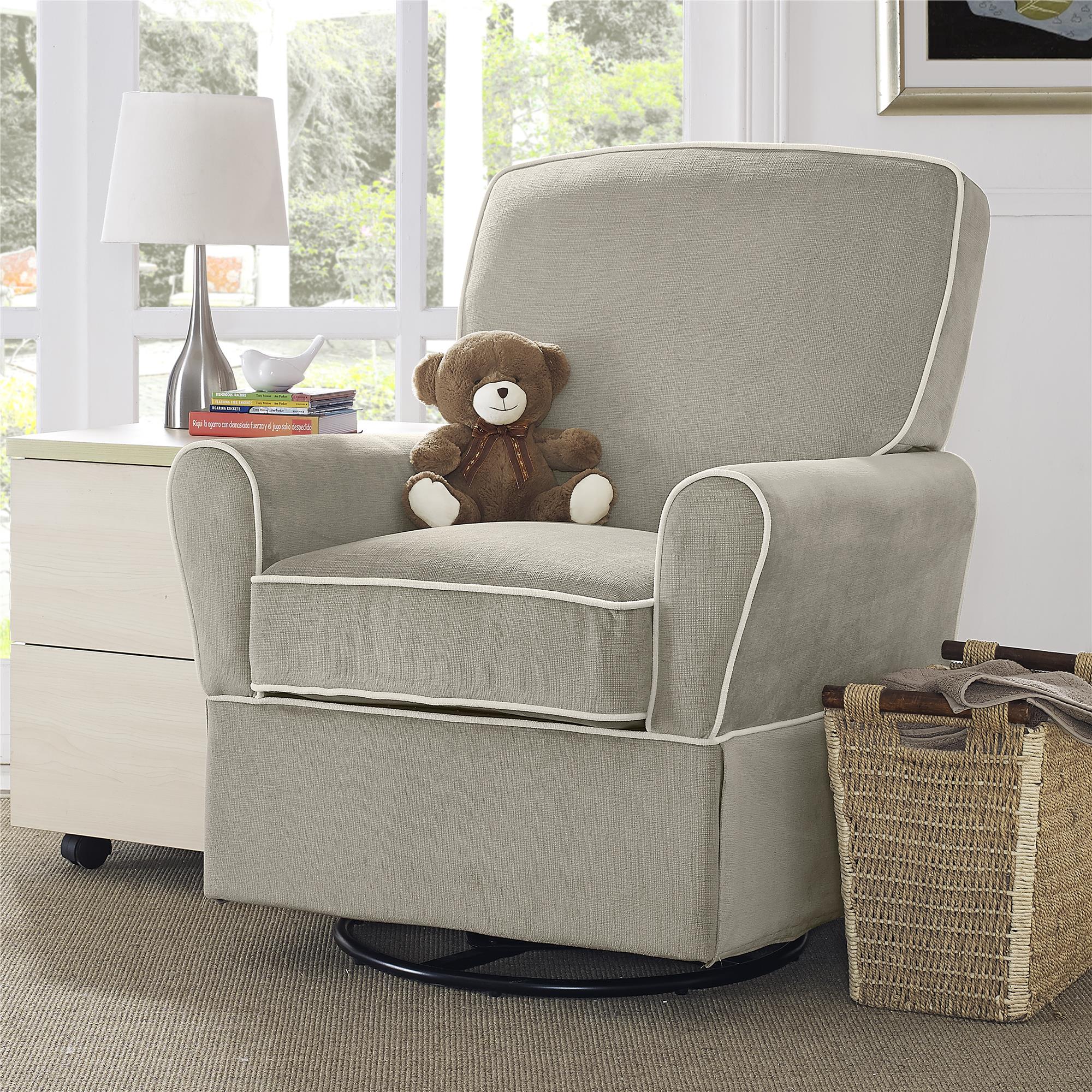 Dorel Home Furnishings Milan Taupe Swivel Glider Chair
