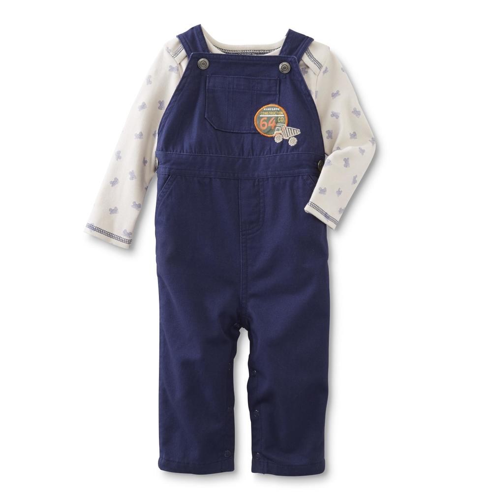 Little Wonders Newborn & Infant Boy's Shirt & Overalls - Trucks