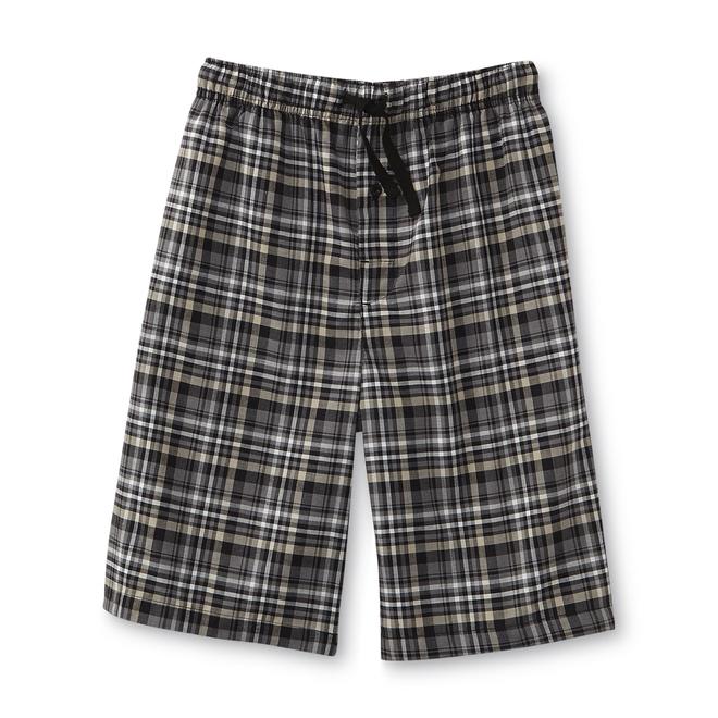 Basic Editions Men's Pajama Shorts Plaid