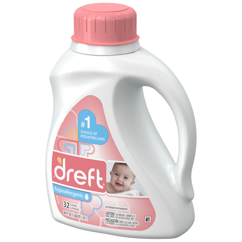 Dreft Detergent, 2X Ultra, 50 fl oz (1.56 qt) 1.47 lt
