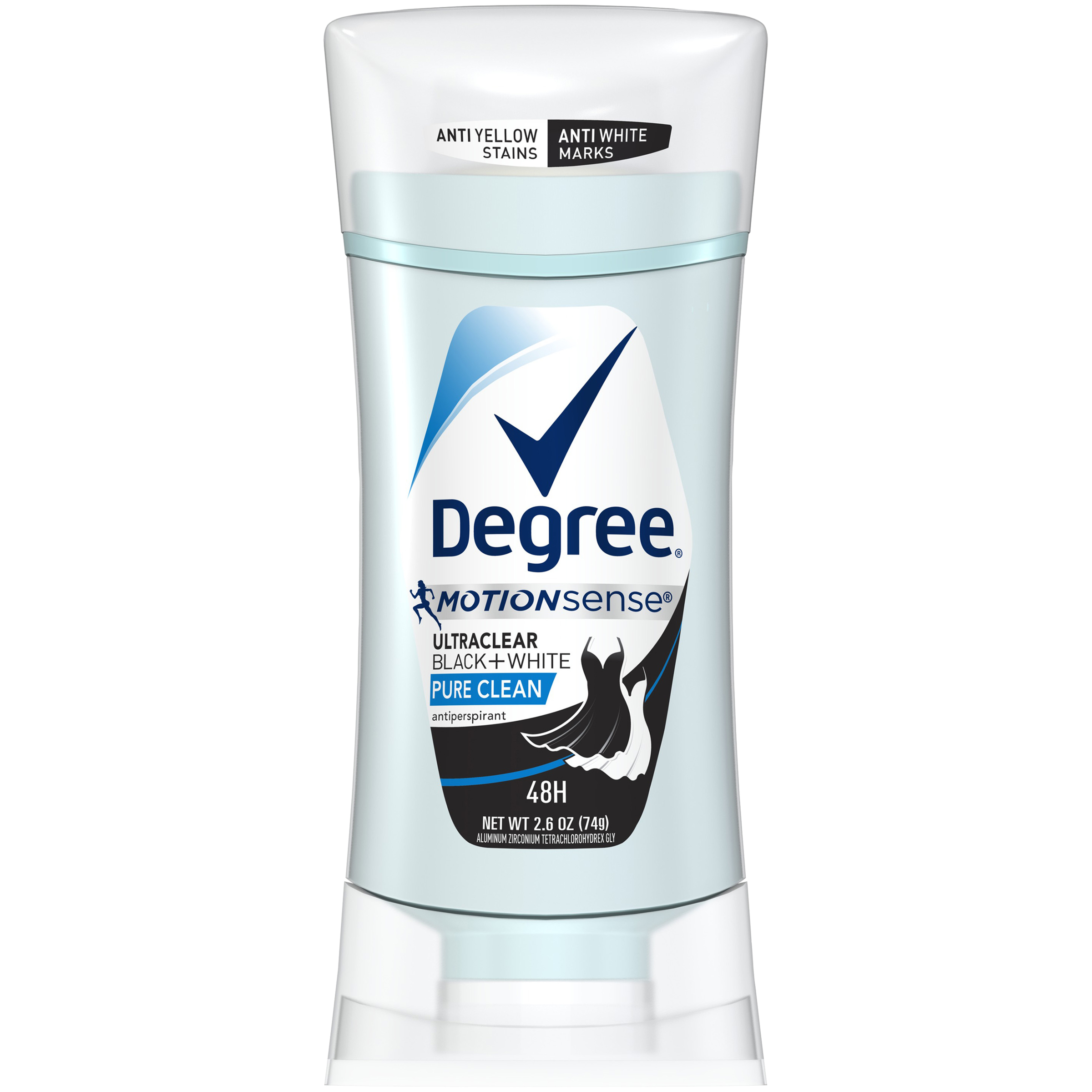 Degree Women Ultra Clear Anti-Perspirant & Deodorant, Pure Clean, 2.6 oz (74 g)