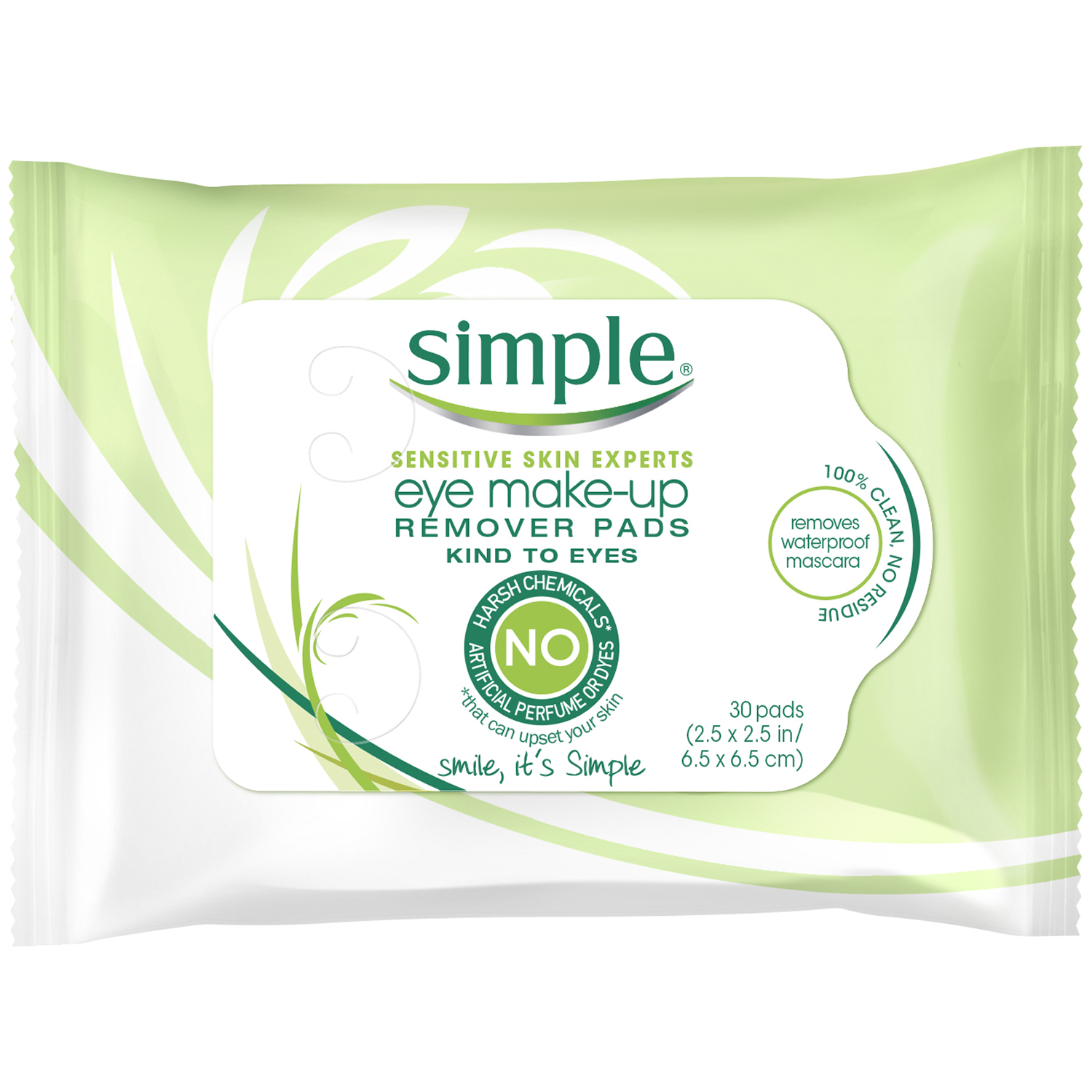 Simple Eye Make-Up Remover Pads 30 ct