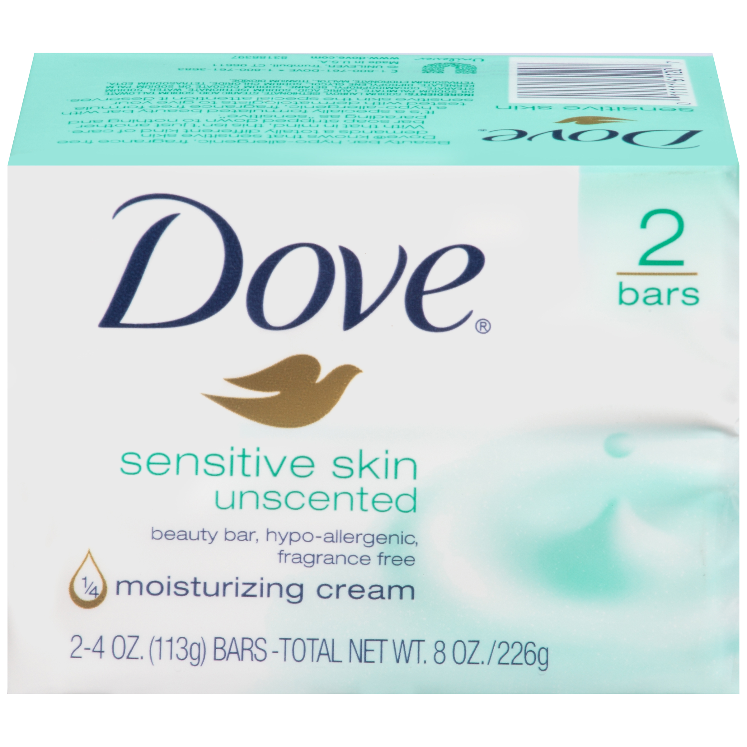 Dove Beauty Bars Sensitive Skin Unscented 2 Oz. 