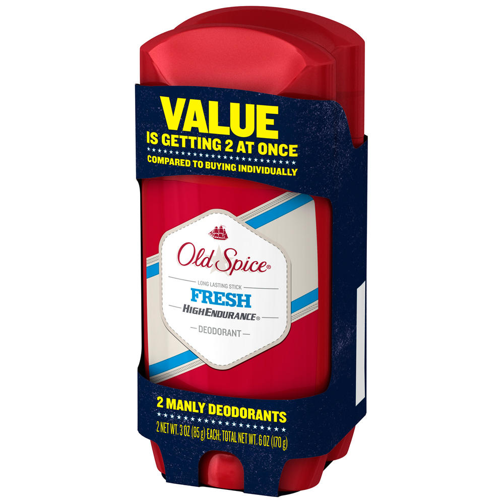 Deodorant, High Endurance Fresh Twin Pack, 2 Pack, 6 oz (170 g)