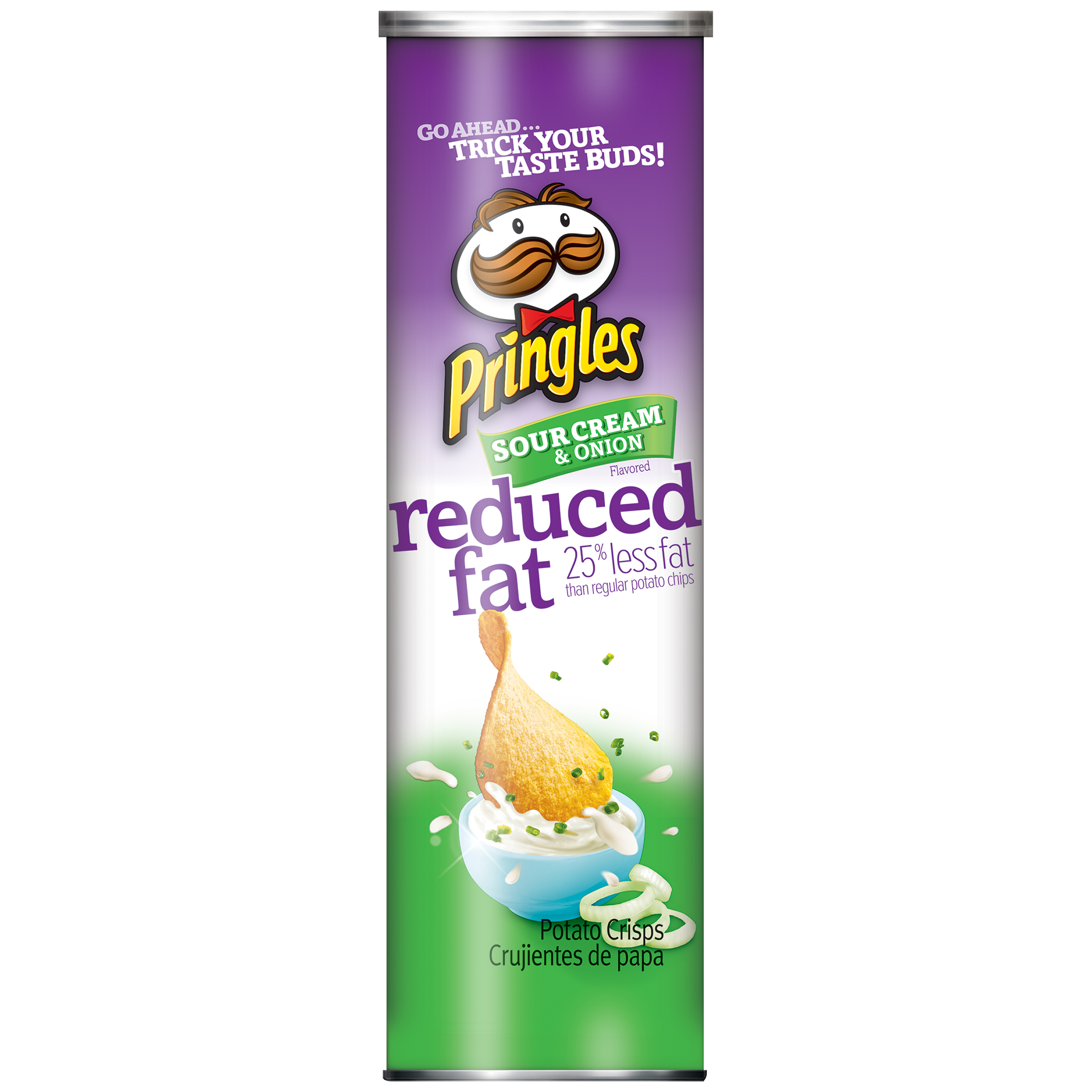 Pringles Potato Crisps Reduced Fat Sour Cream & Onion, 5.64 oz