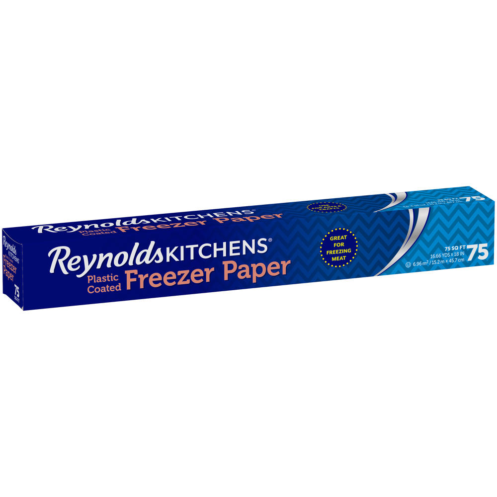 Reynolds Freezer Paper, Plastic Coated, 75 Sq Ft, 1 roll