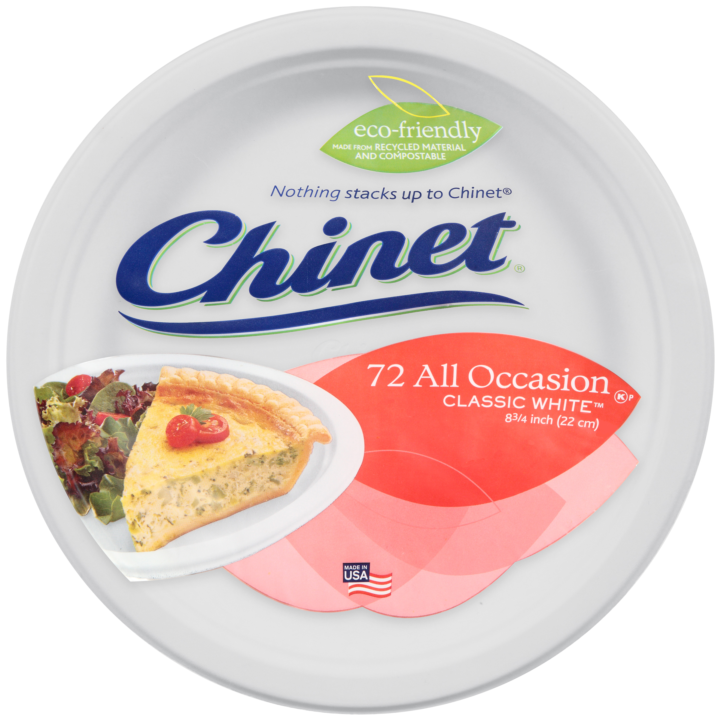 Classic White Lunch Plates, 83/4 Inch, 72 plates Shop Your