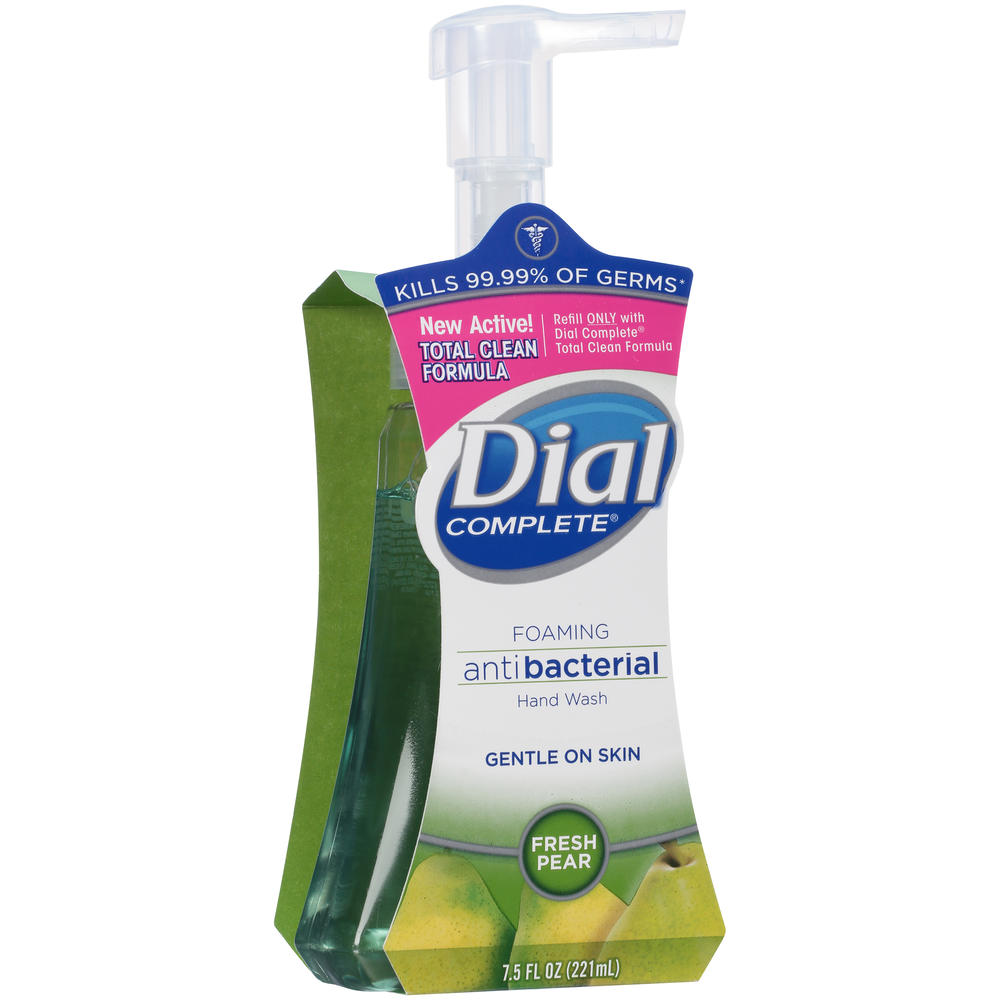 Dial Complete Hand Wash, Foaming, Antibacterial, Fresh Pear, 7.5 fl oz (221 ml)