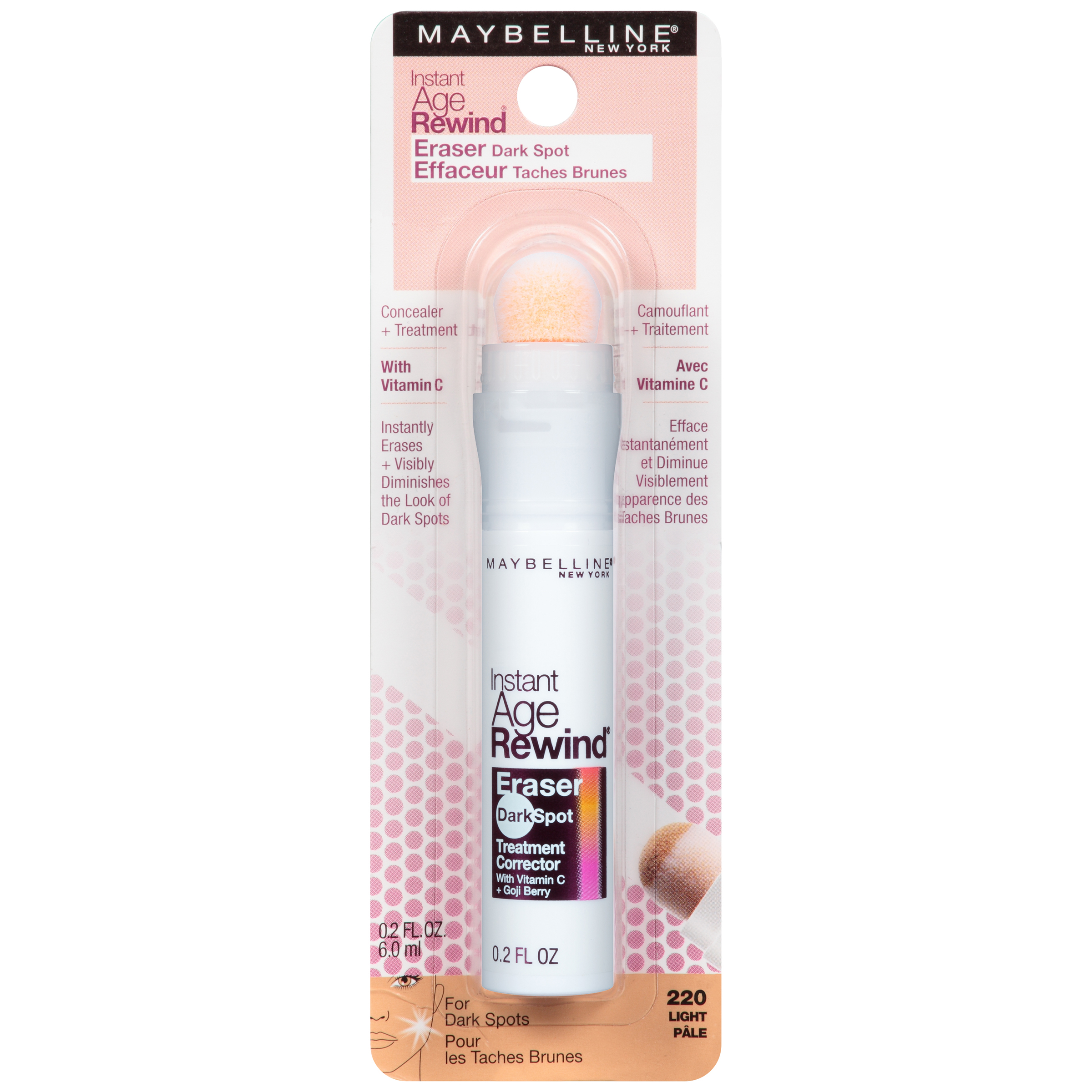 Correcteur Multi-usage Maybelline Instant Age Rewind Eraser Teinte Butterscotch - 6 Ml, Finition Mate, Couvrant
