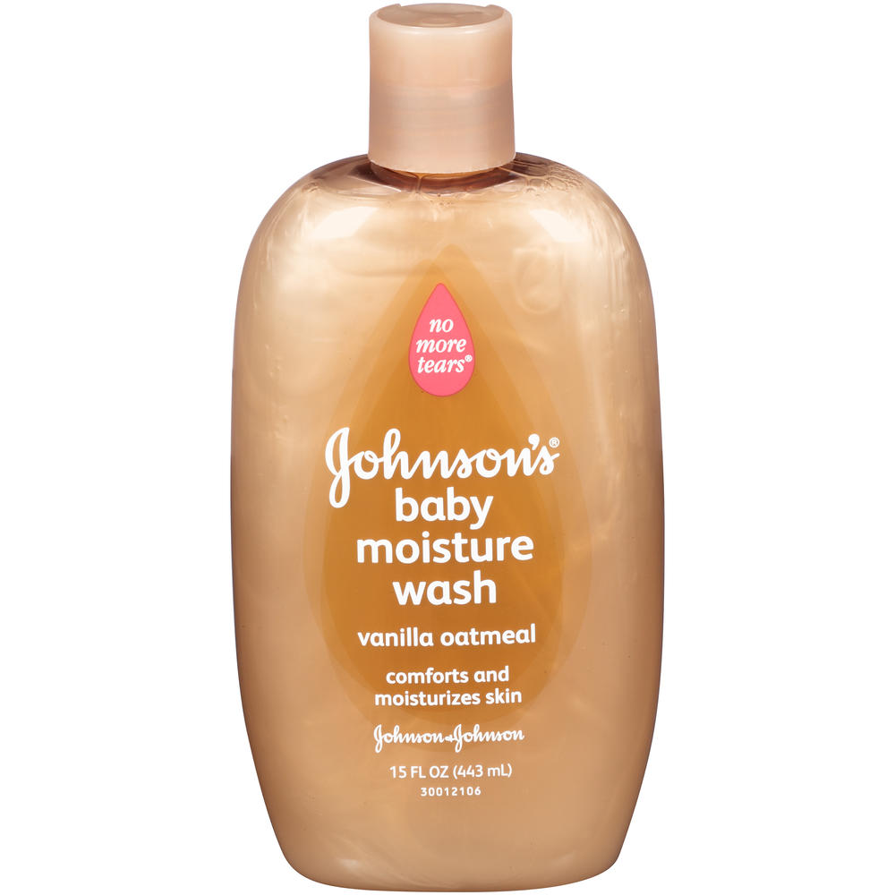 Johnson's No More Tears Baby Wash, Vanilla Oatmeal, 15 fl oz (444 ml)