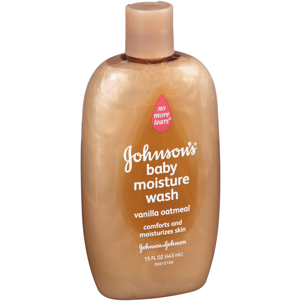 Johnson's No More Tears Baby Wash, Vanilla Oatmeal, 15 fl oz (444 ml)