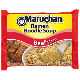 Maruchan Beef Flavor Ramen Noodle Soup 3 OZ BAG - Food & Grocery
