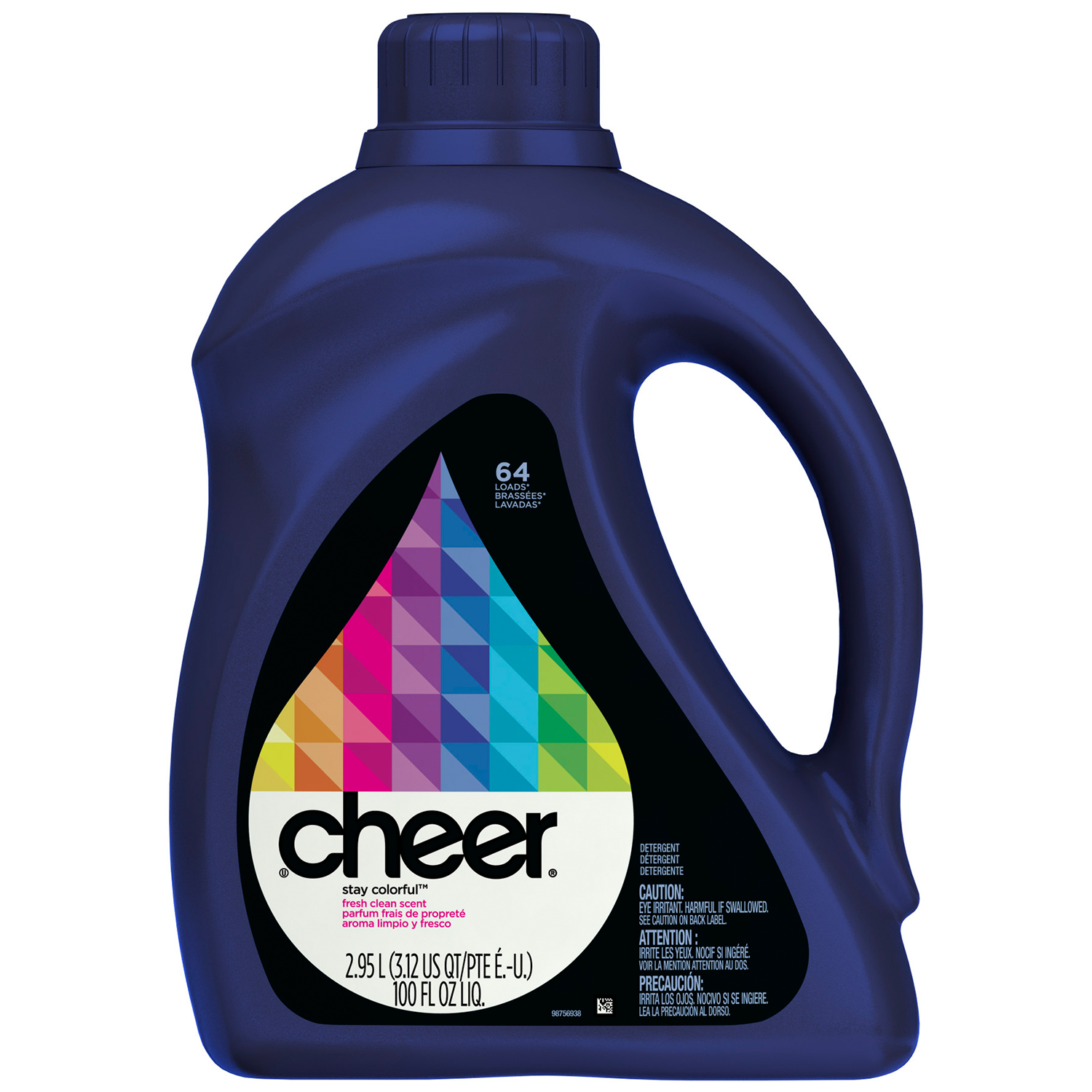 Cheer BrightClean Detergent, 2X Ultra, Fresh Clean Scent, 100 fl oz (3.12 qt) 2.95 lt