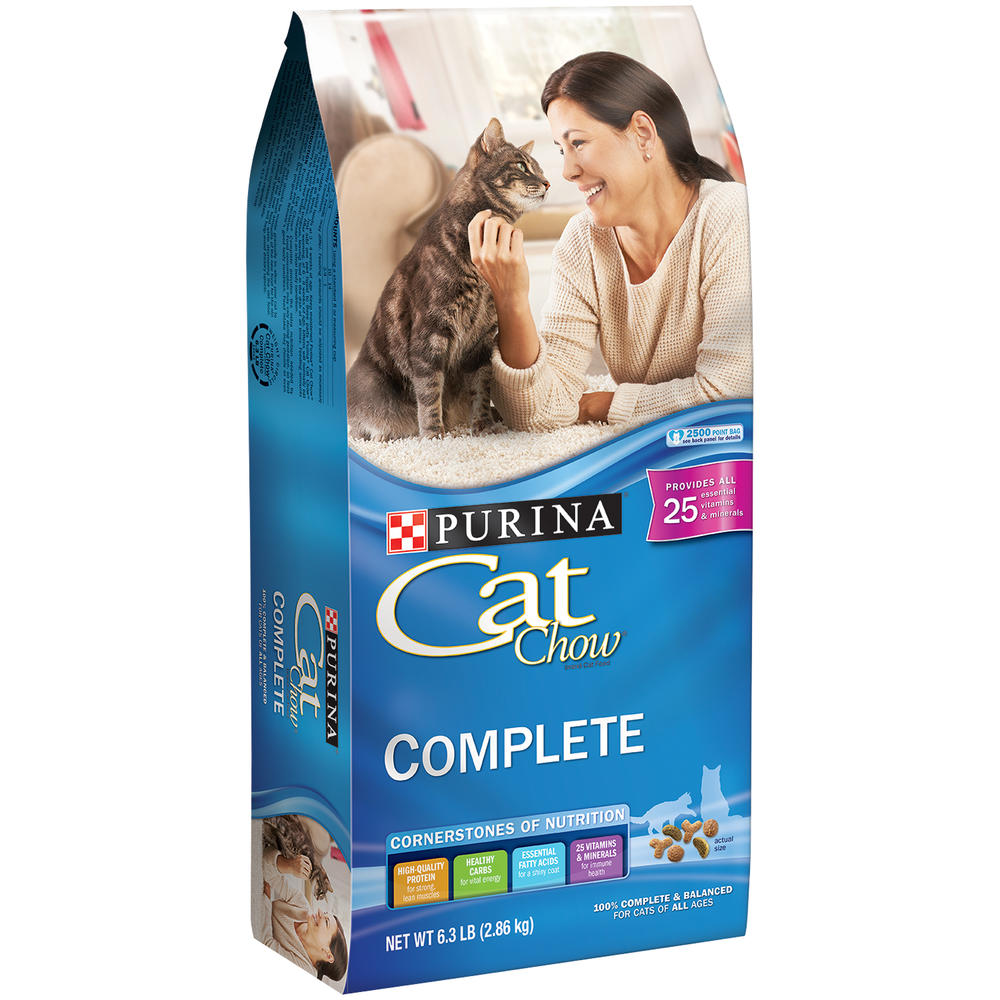Purina Cat Chow Complete Cat Food 6.3 lb. Bag