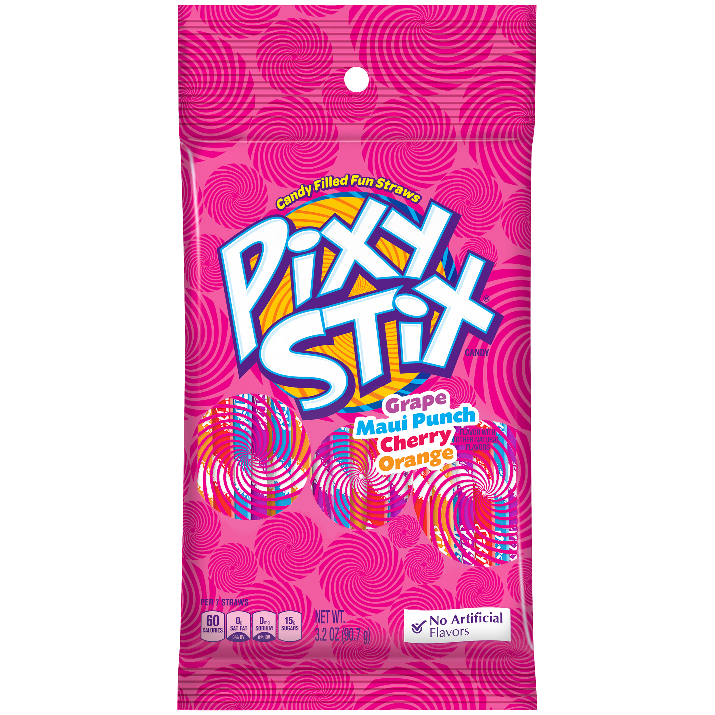 Pixie Stix Sugar Candy Stix 3.2 Ounce Pack