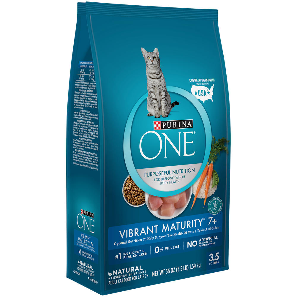 Purina ONE Vibrant Maturity 7+ Adult Premium Cat Food 3.5 lb. Bag