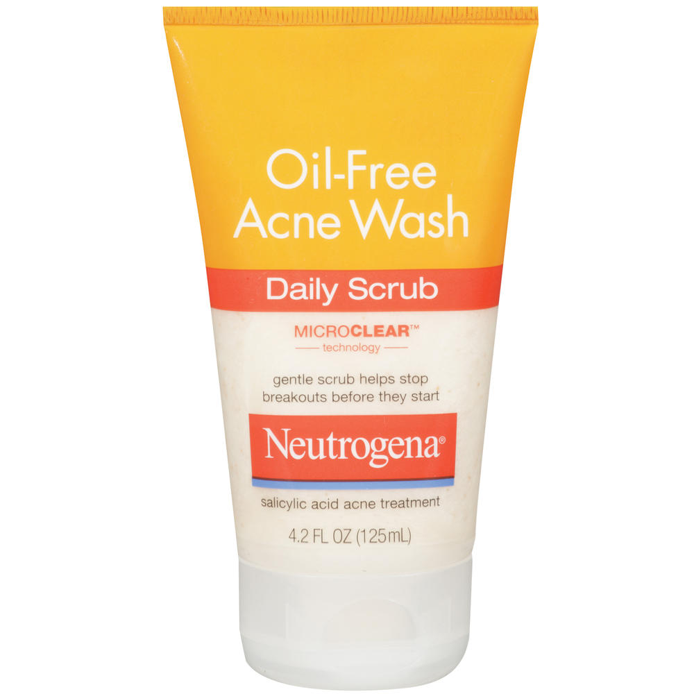 Neutrogena Oil-Free Acne Wash Daily Scrub, 4.2 fl oz (125 ml)