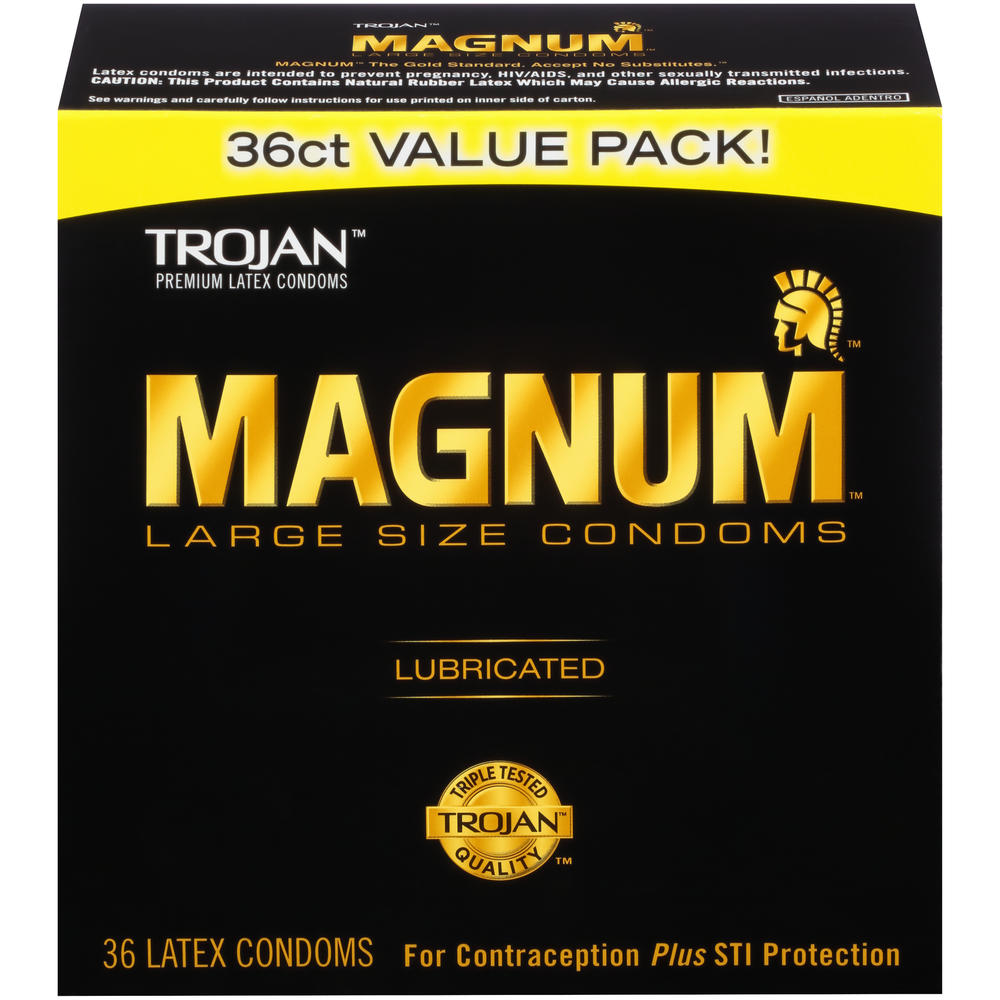Trojan Magnum Large Size Lubricated Premium Latex