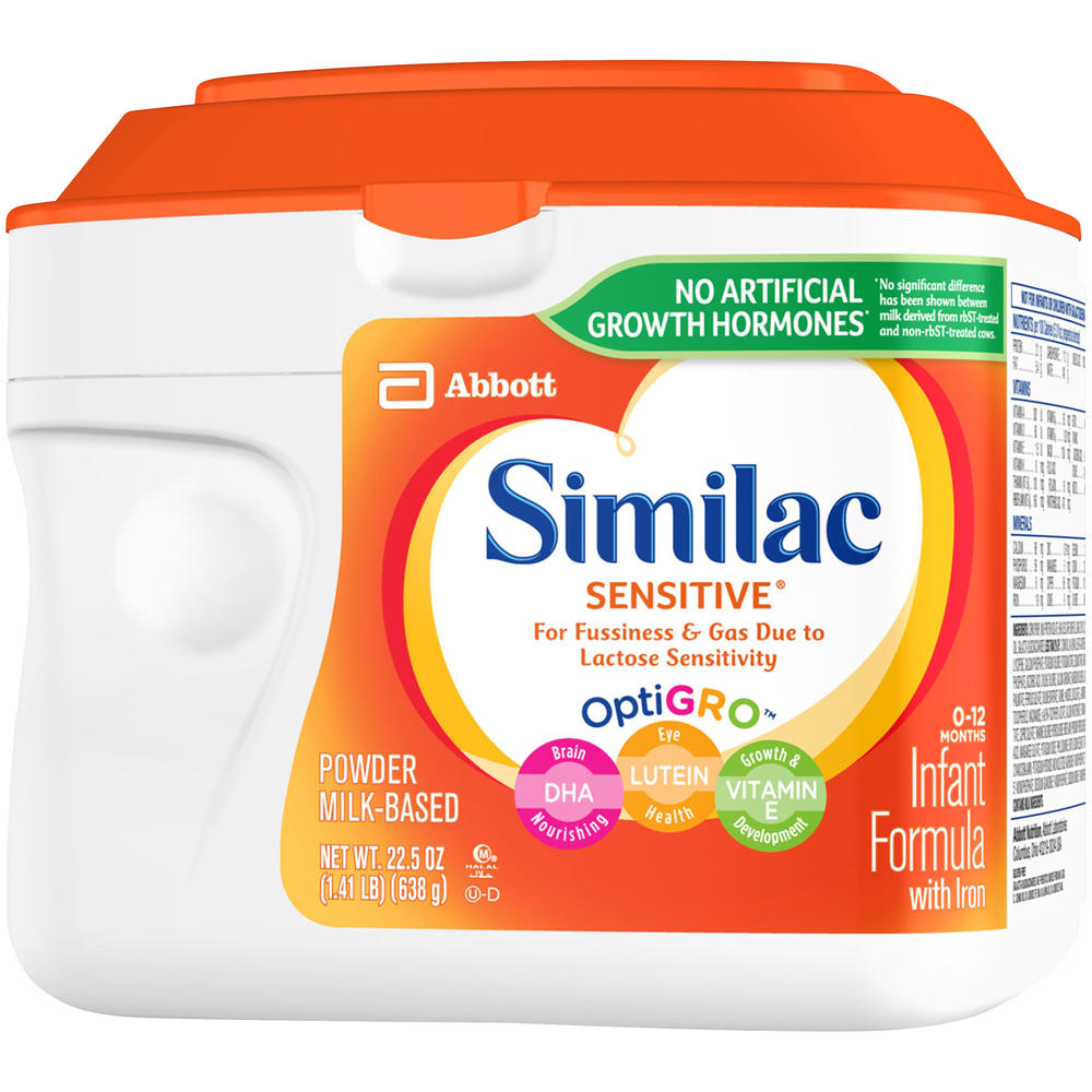 Similac Sensitive Infant Formula, for Fussiness and Gas, Powder, 25.7 oz (728 g)