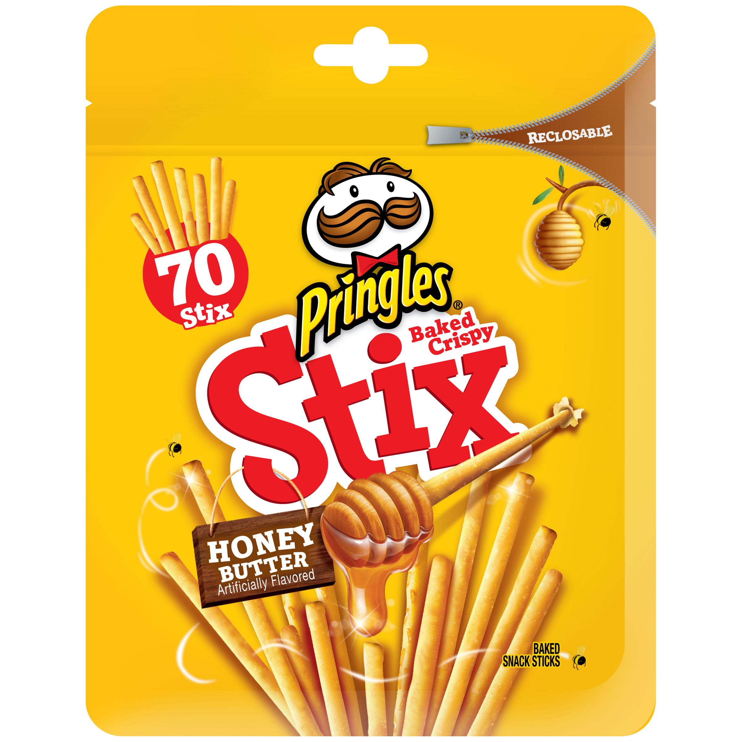Pringles Baked Crispy Stix Honey Butter, 70 stix