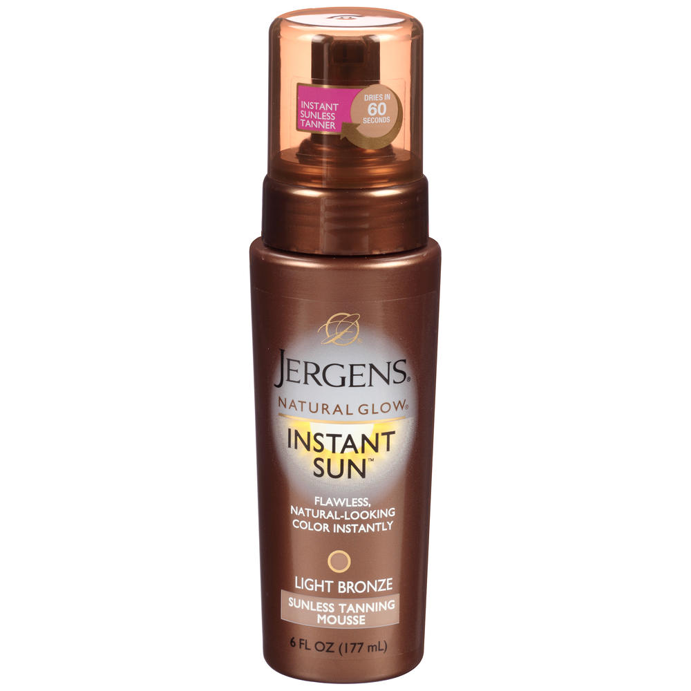 Jergens ® Natural Glow&#174; Instant Sun™ Light Bronze Sunless Tanning Mousse 6 fl. oz. Pump