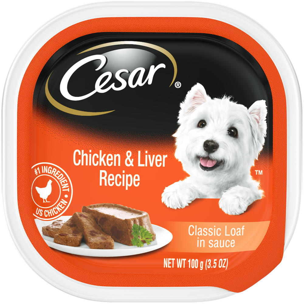 Cesar Canine Cuisine with Chicken & Liver in Meaty Juices, 3.5 oz (100 g)