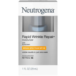 Neutrogena Rapid Wrinkle Repair Retinol Anti-Wrinkle Moisturizer with SPF 30 Sunscreen, Daily Anti-Wrinkle Face & Neck Retinol C